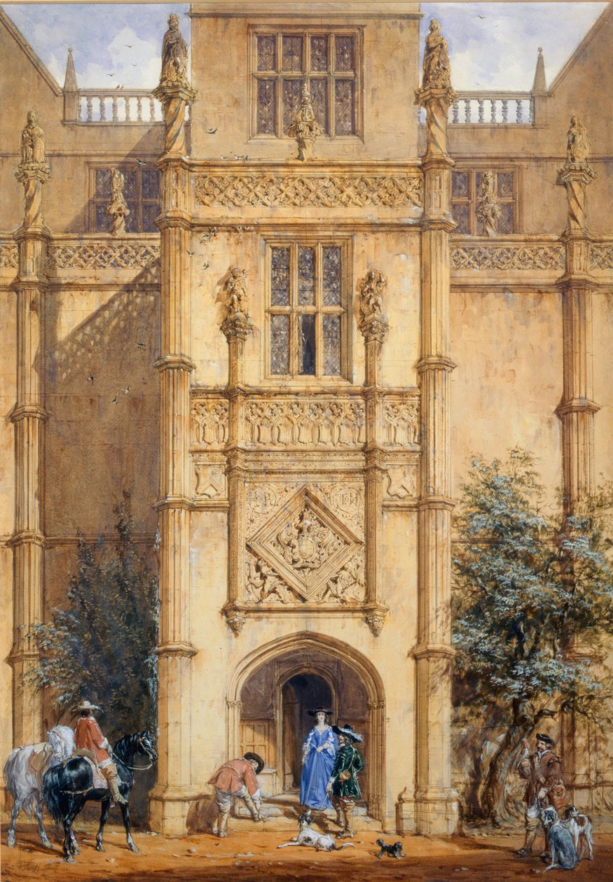 Veranda ved Montacute, 1842 av John Nash