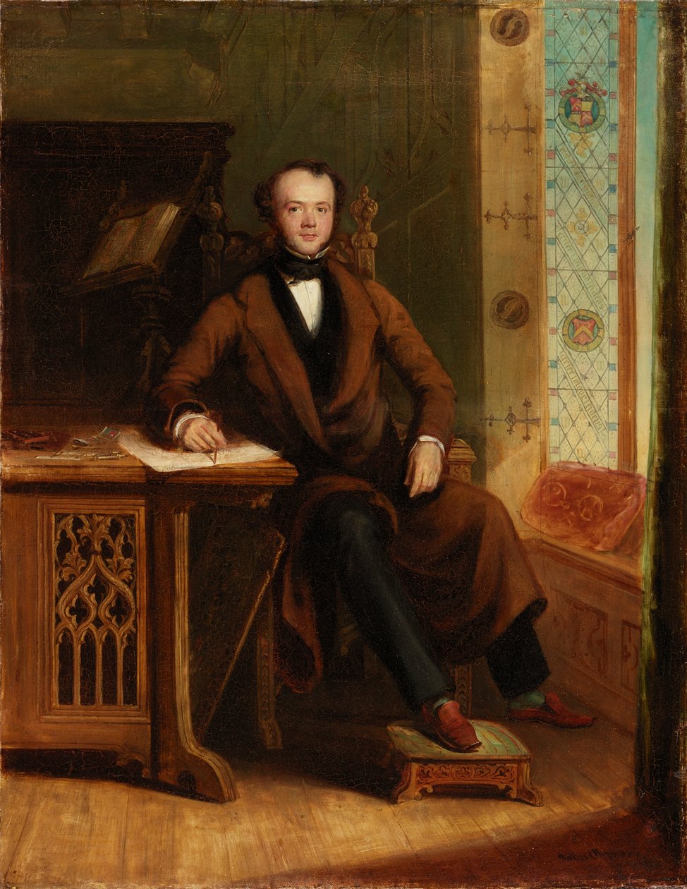 Portrett av William Wailes, ca. 1845 av John Oliphant