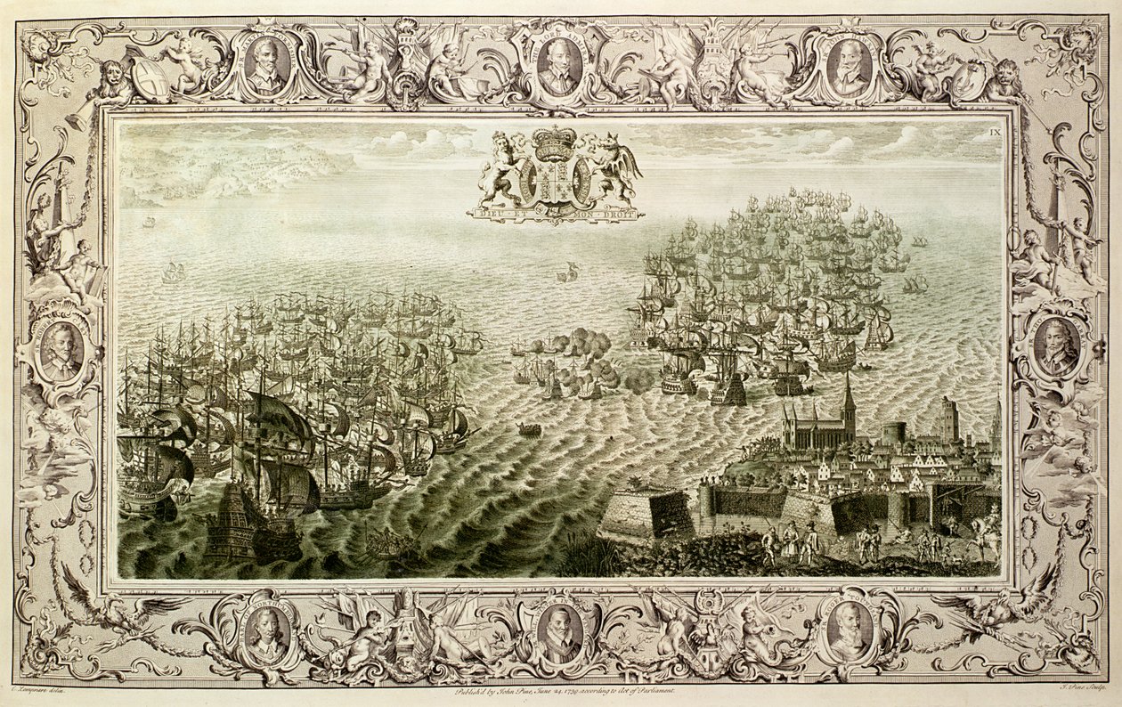 Armada, 1739 av John Pine