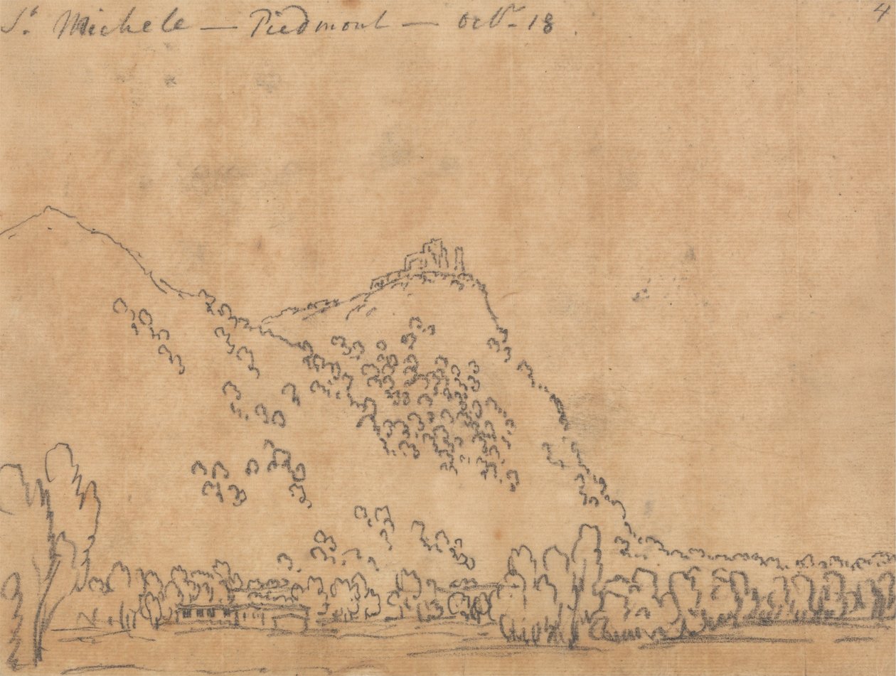 Saint Michele, Piemonte, 18. oktober av John Robert Cozens