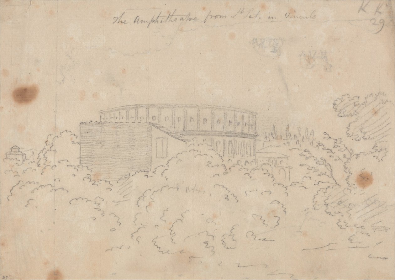 Amfiet sett fra S. Pietro i Vinculo av John Robert Cozens