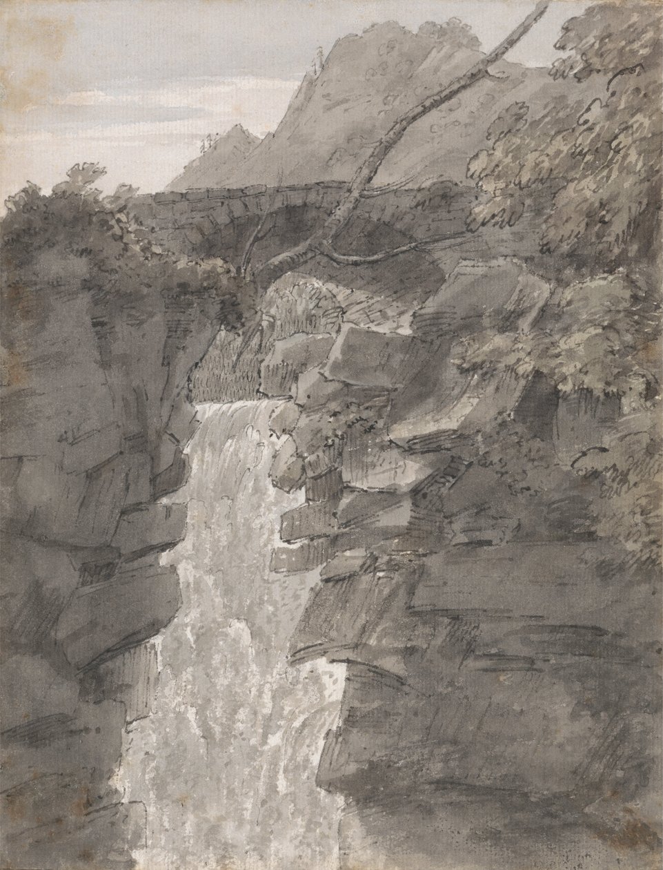 Falls of the Reichenbach av John Robert Cozens