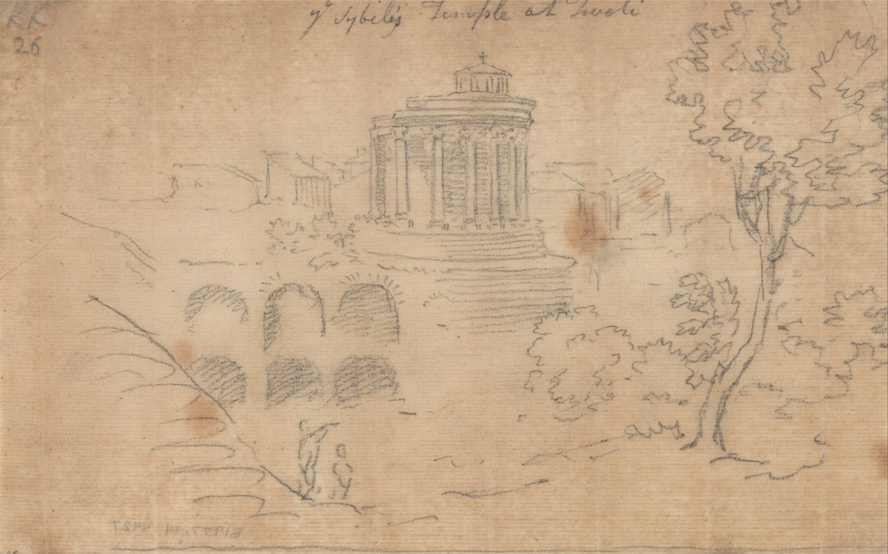Ye Sybils -tempelet i Tivoli av John Robert Cozens
