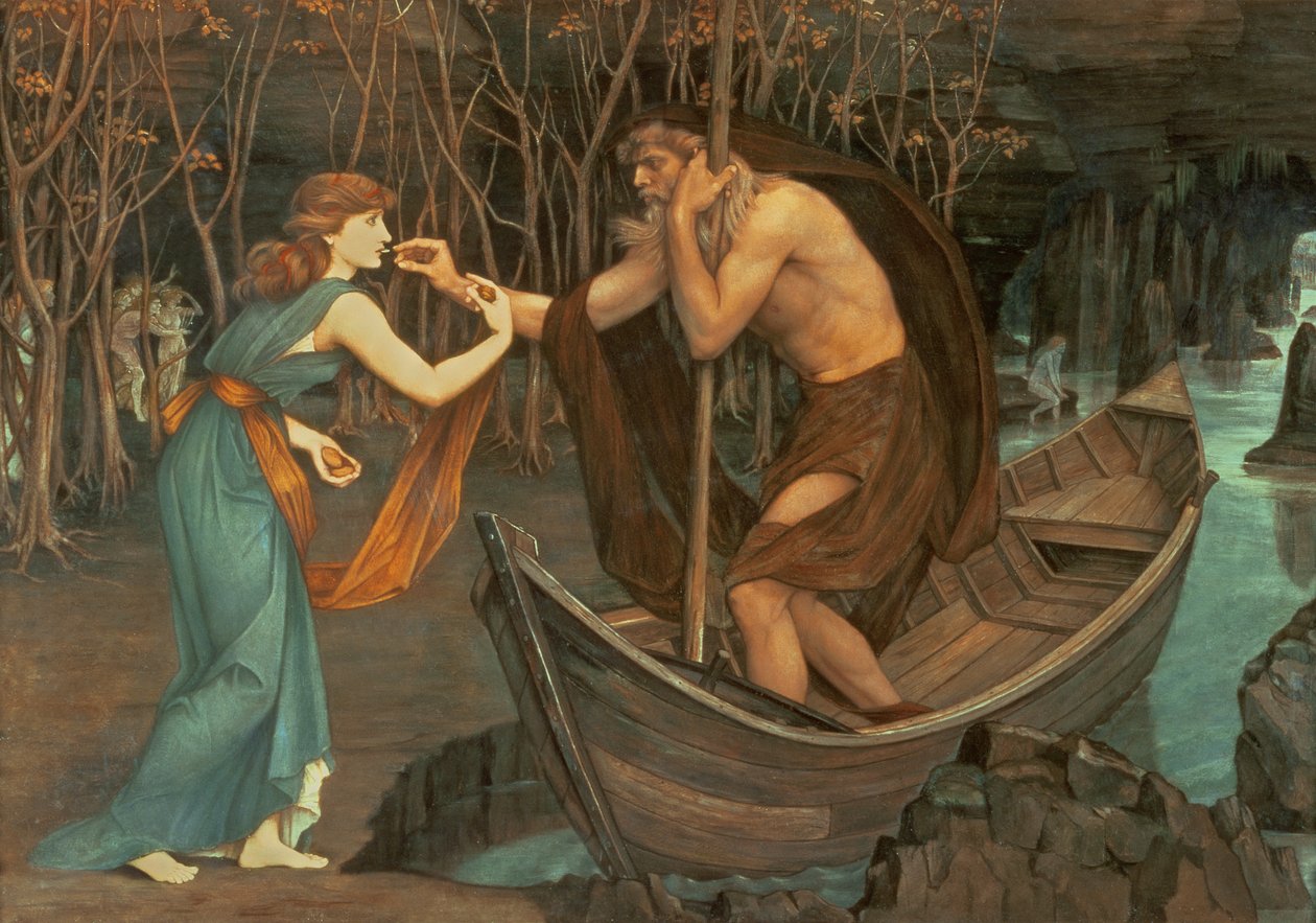 Charon og Psyche av John Roddam Spencer Stanhope
