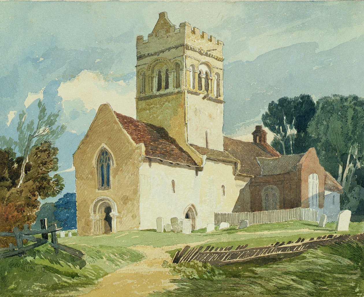 Gillingham kirke, Norfolk av John Sell Cotman