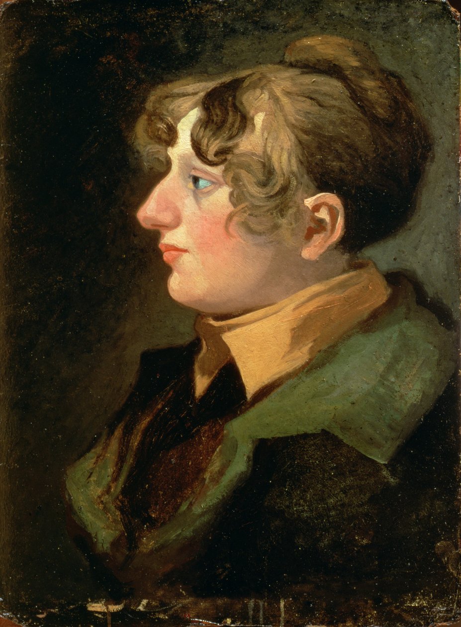 Portrett av fru John Sell Cotman (olje på kvernbrett) av John Sell Cotman