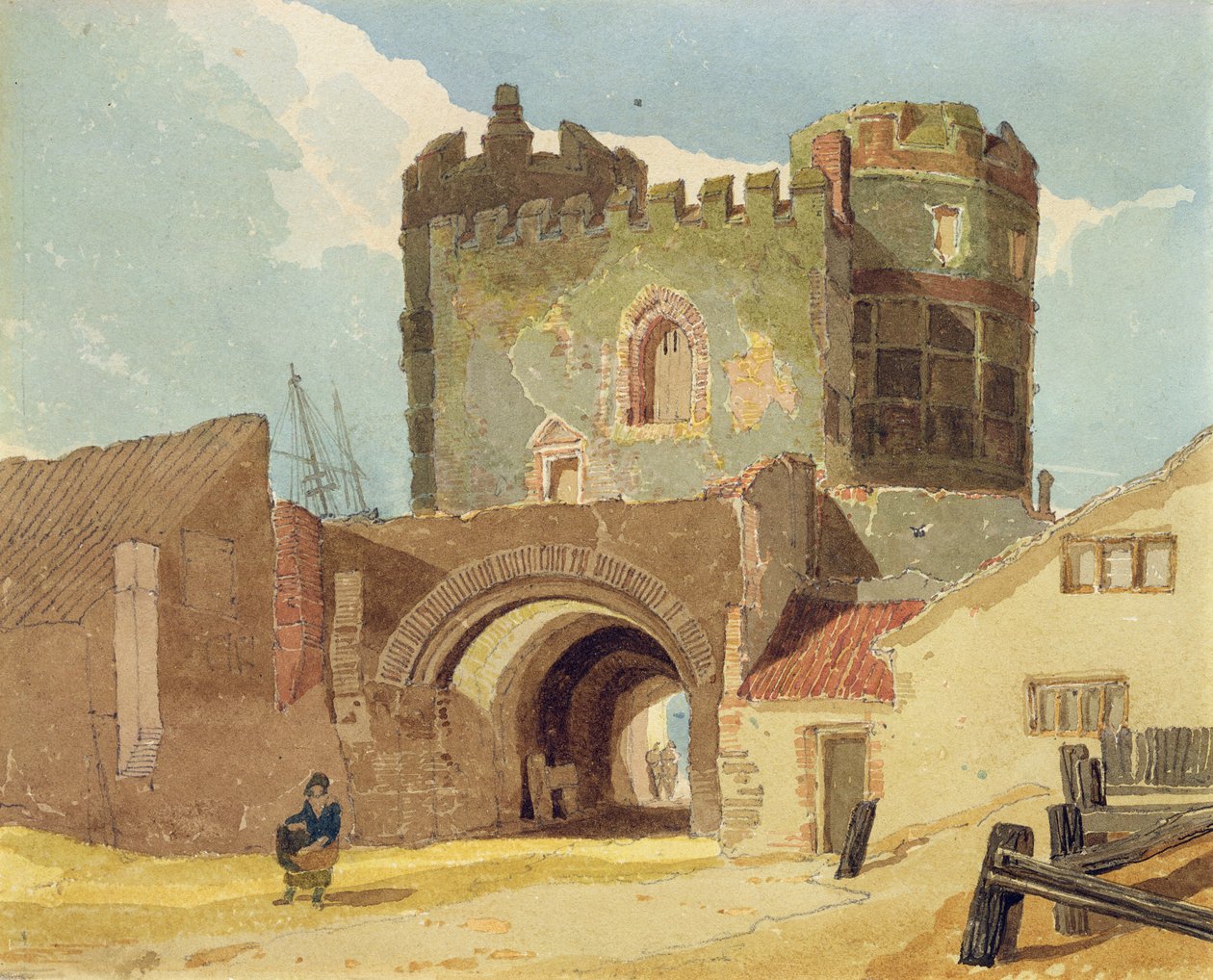 The South Gate, Great Yarmouth, Norfolk av John Sell Cotman