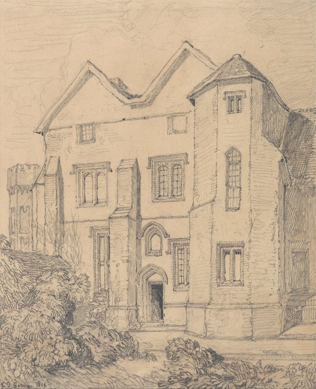 Upwell Rectory, Norfolk av John Sell Cotman