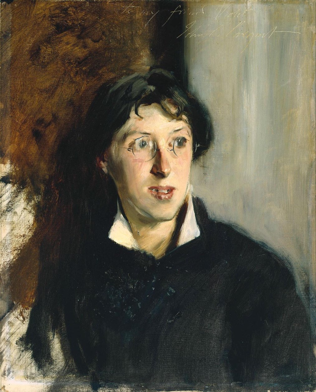 Portrett av Vernon Lee 18561935. av John Singer Sargent
