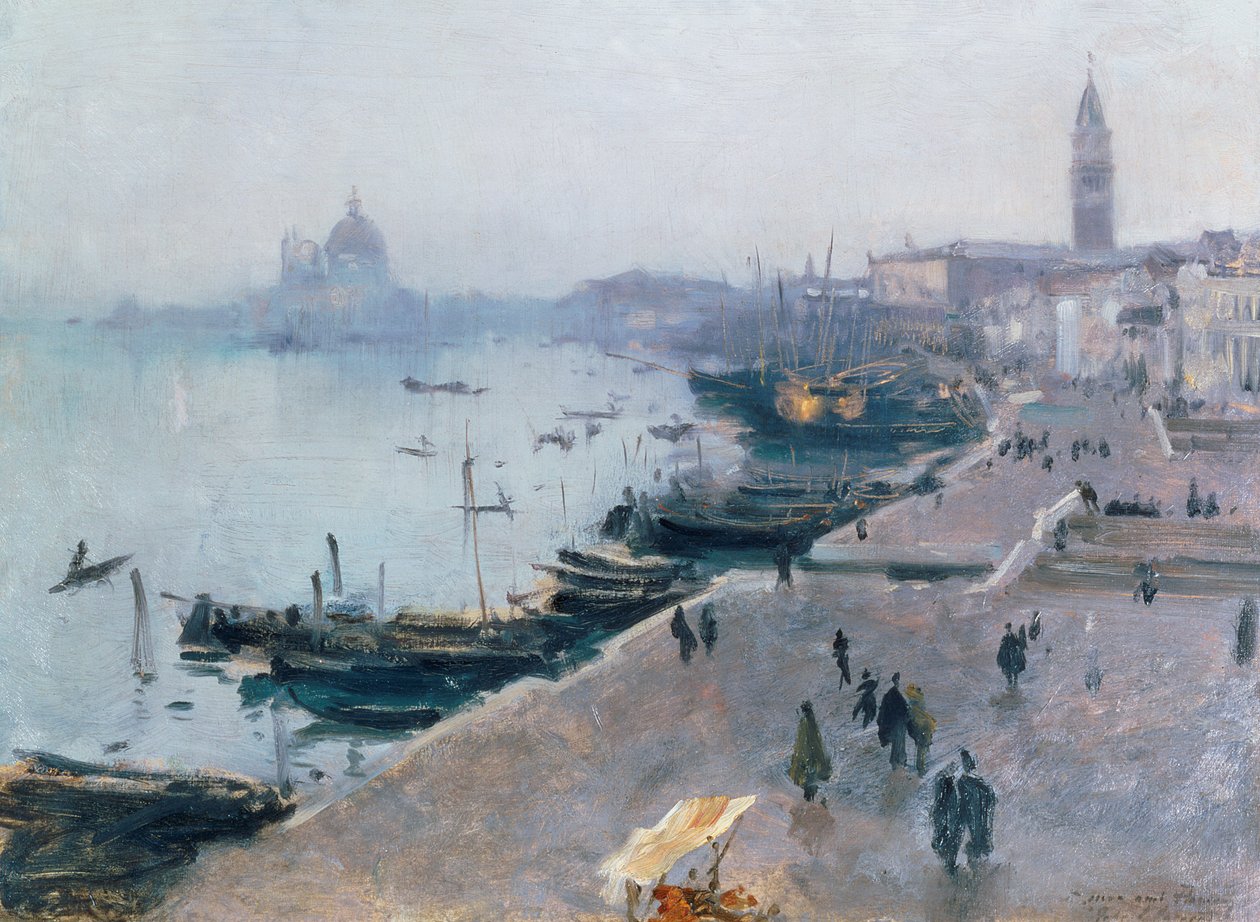 Venezia i grått vær av John Singer Sargent