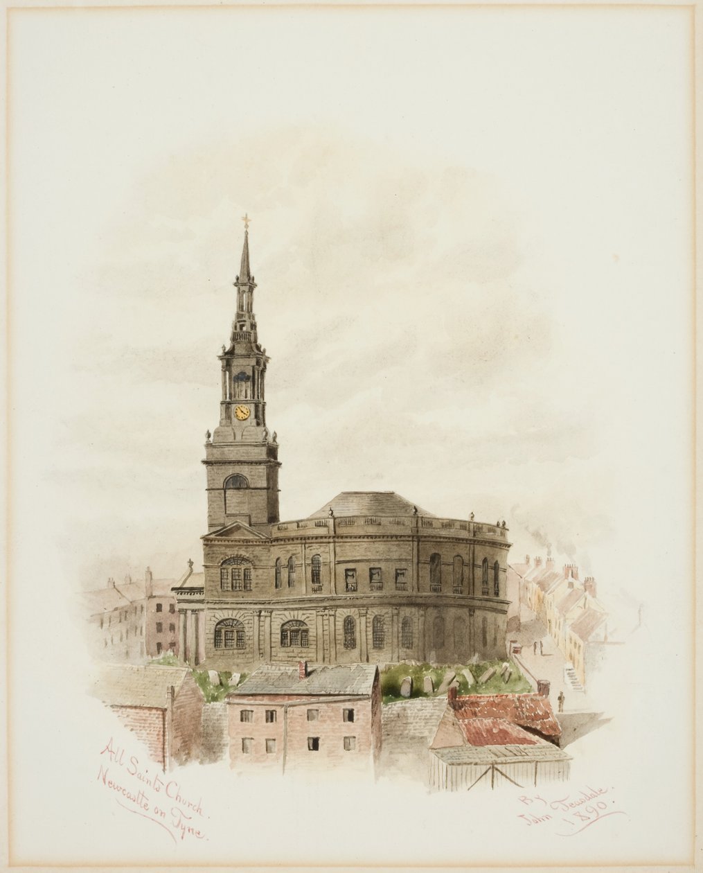 All Saints Church, Newcastle upon Tyne (kroppsfarge) av John Teasdale