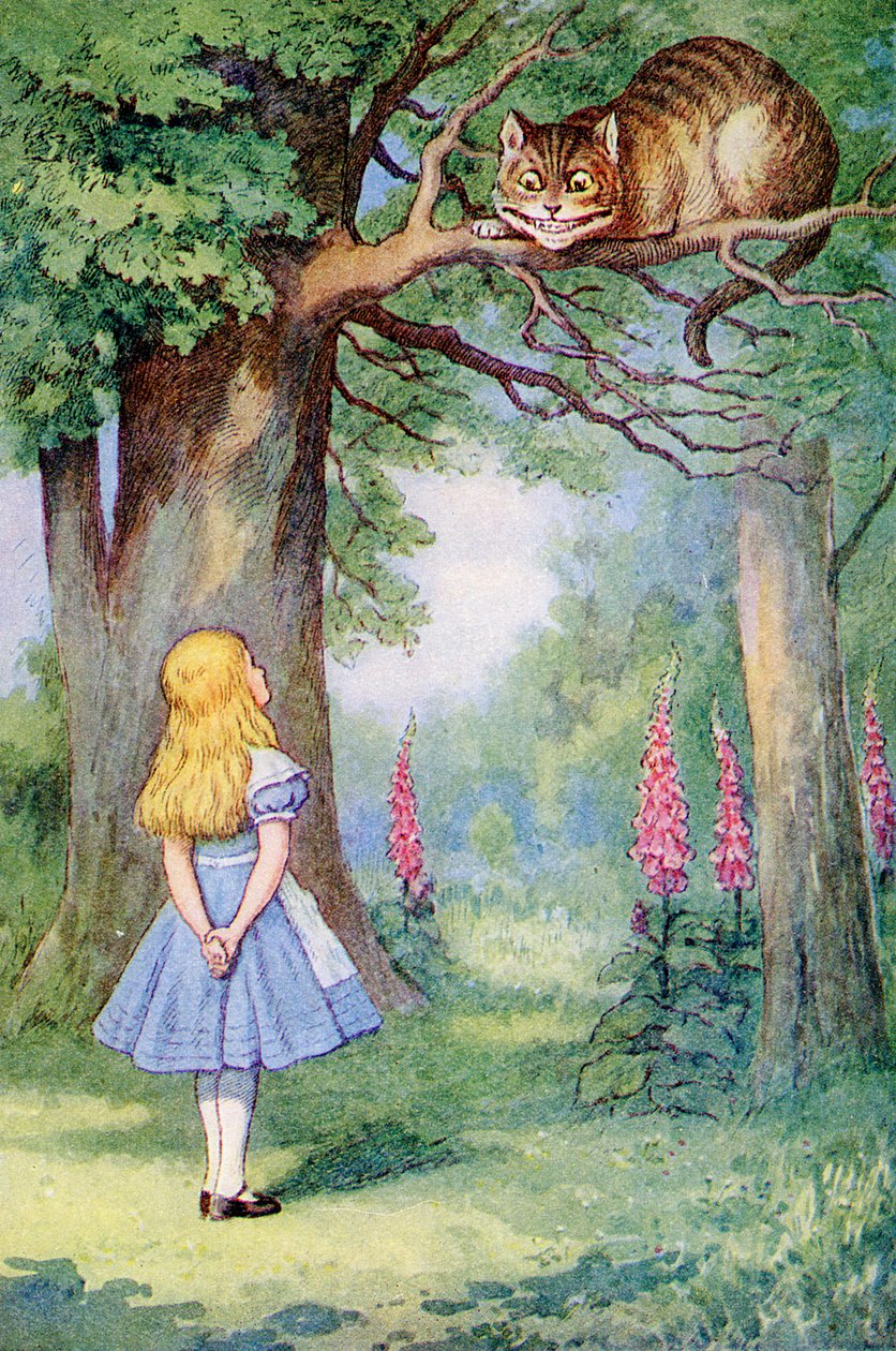 Alice and the Cheshire Cat, illustrasjon fra 