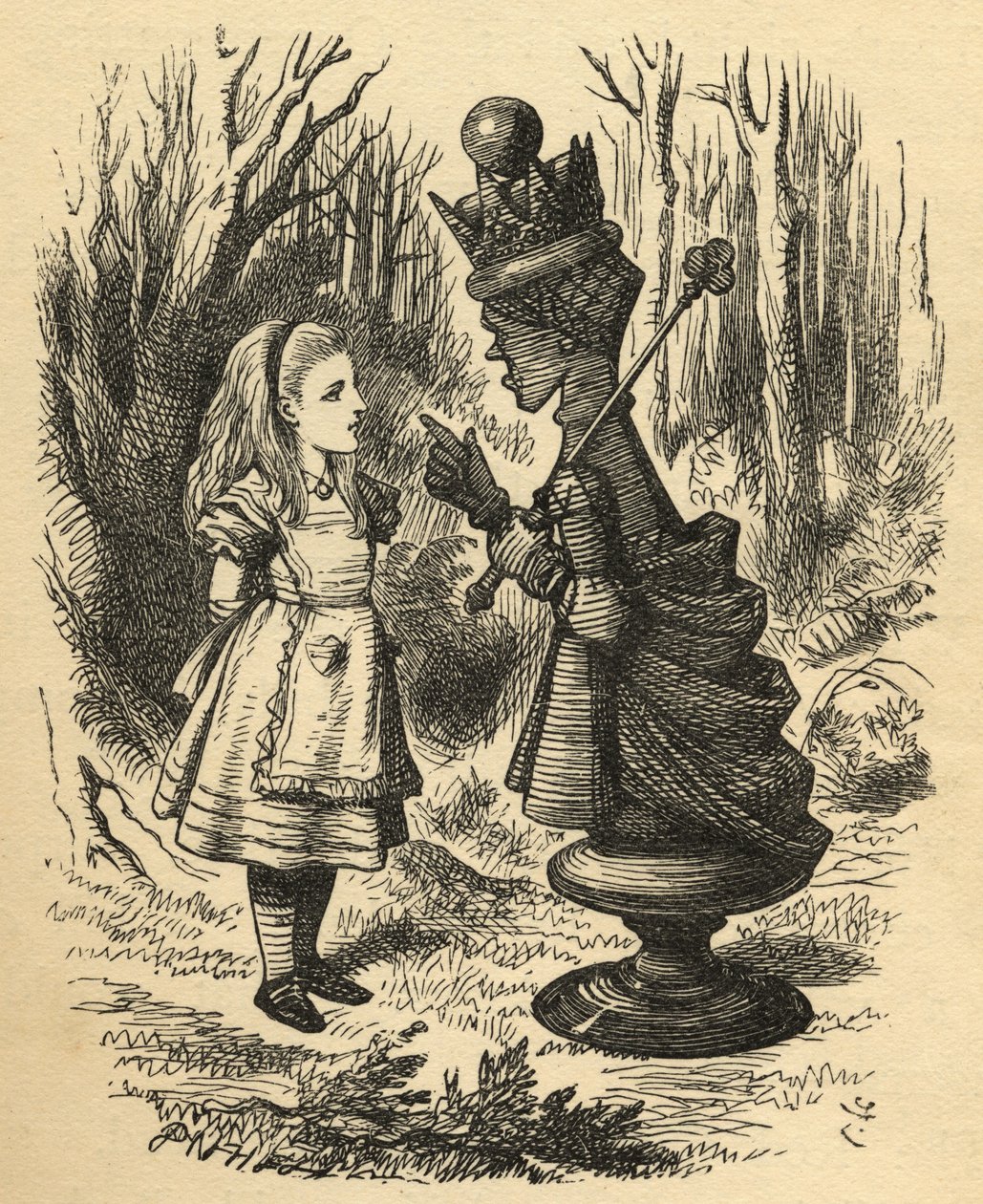 Alice and the Red Queen, illustrasjon fra 