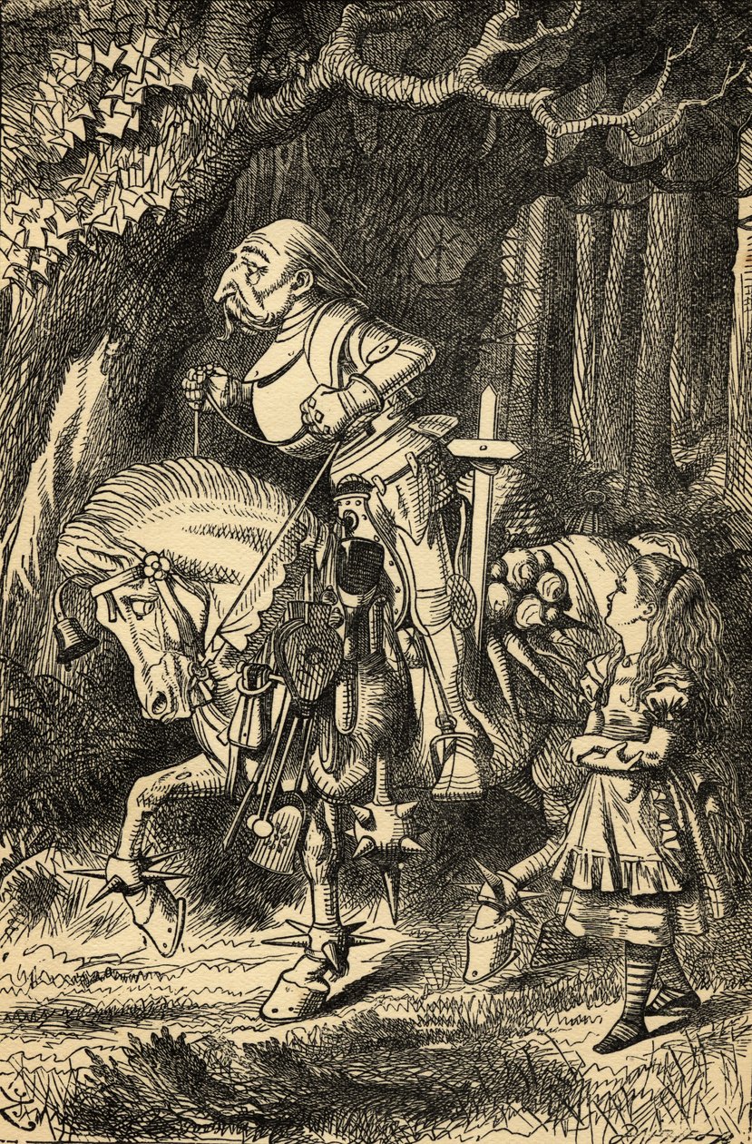 Alice and the White Knight, illustrasjon fra 