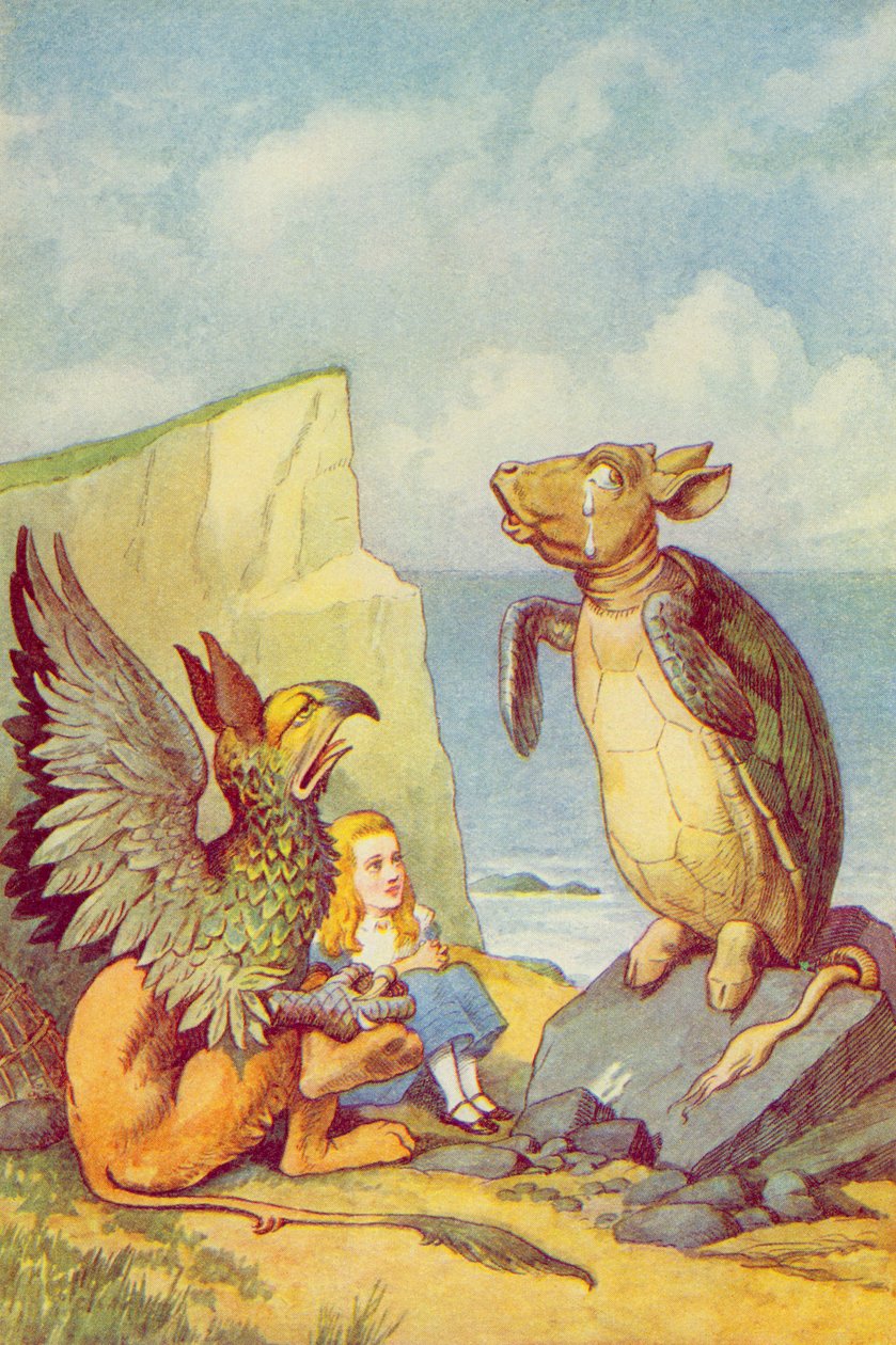 The Mock Turtle and the Gryphon, illustrasjon fra 