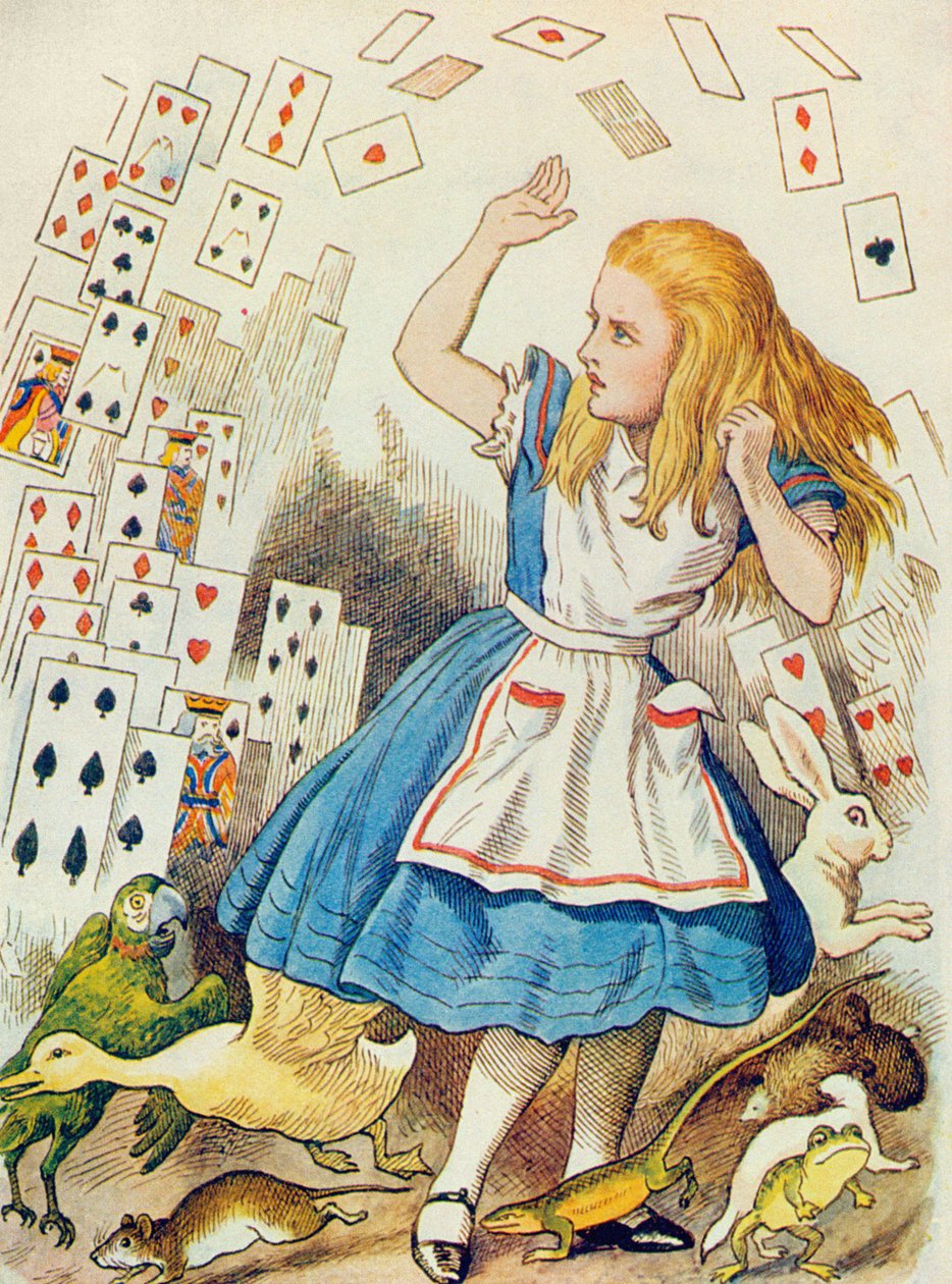 The Shower of Cards, illustrasjon fra 