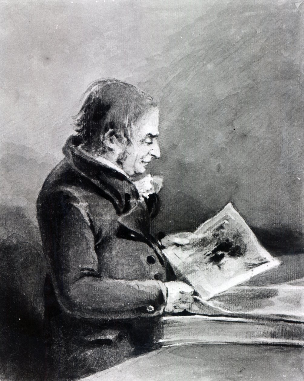Joseph Mallord William Turner (grafitt og wc på papir) av John Thomas Smith