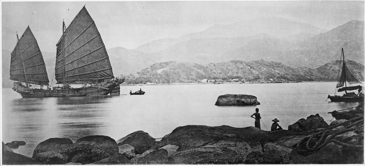 A Canton Junk, ca. 1867-72 av John Thomson