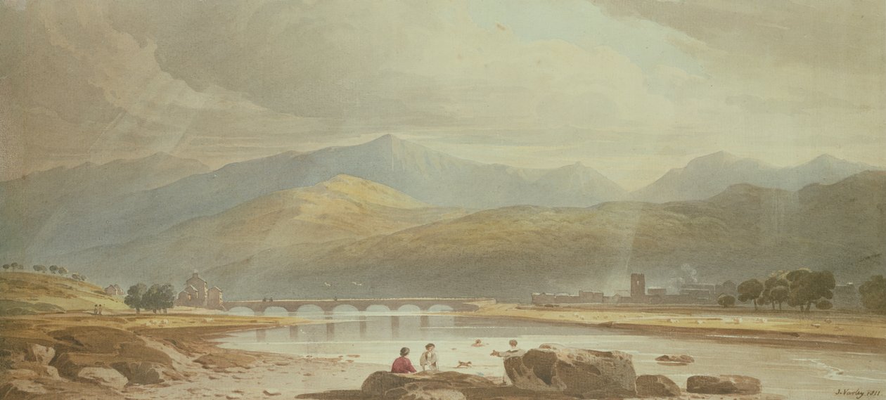Dolgellau, 1811 av John Varley