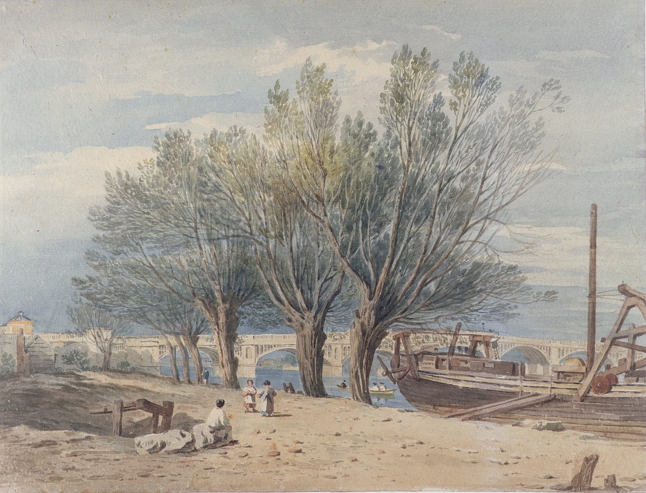 Vauxhall Bridge (wc over grafitt) av John Varley