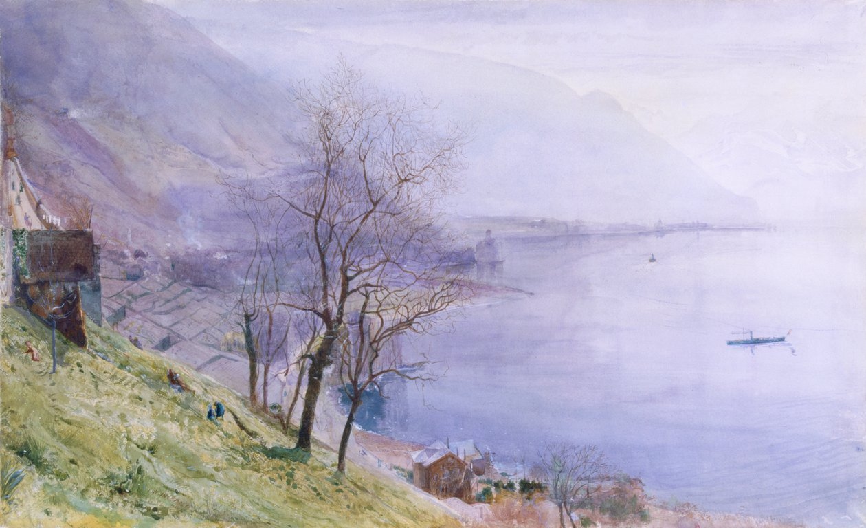 Over Montreux av John William Inchbold