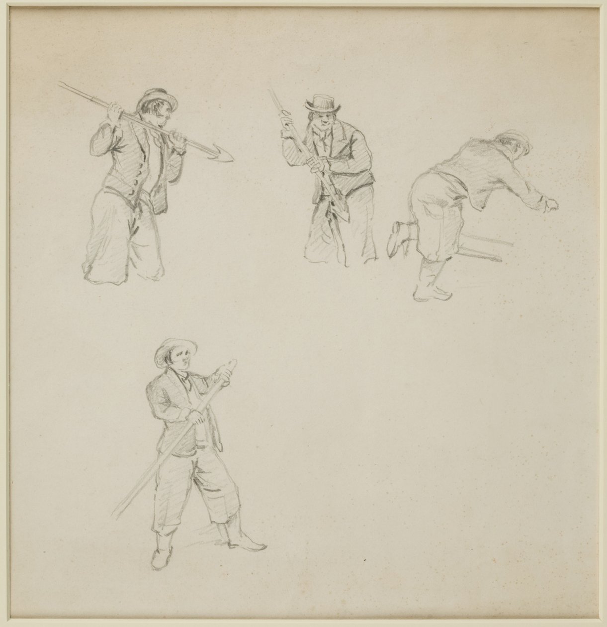 Figurstudier av John Wilson Carmichael
