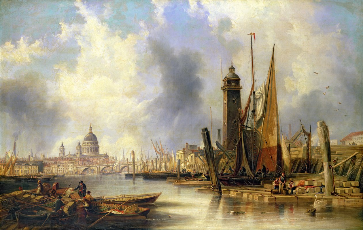 Utsikt over London med St. Paul