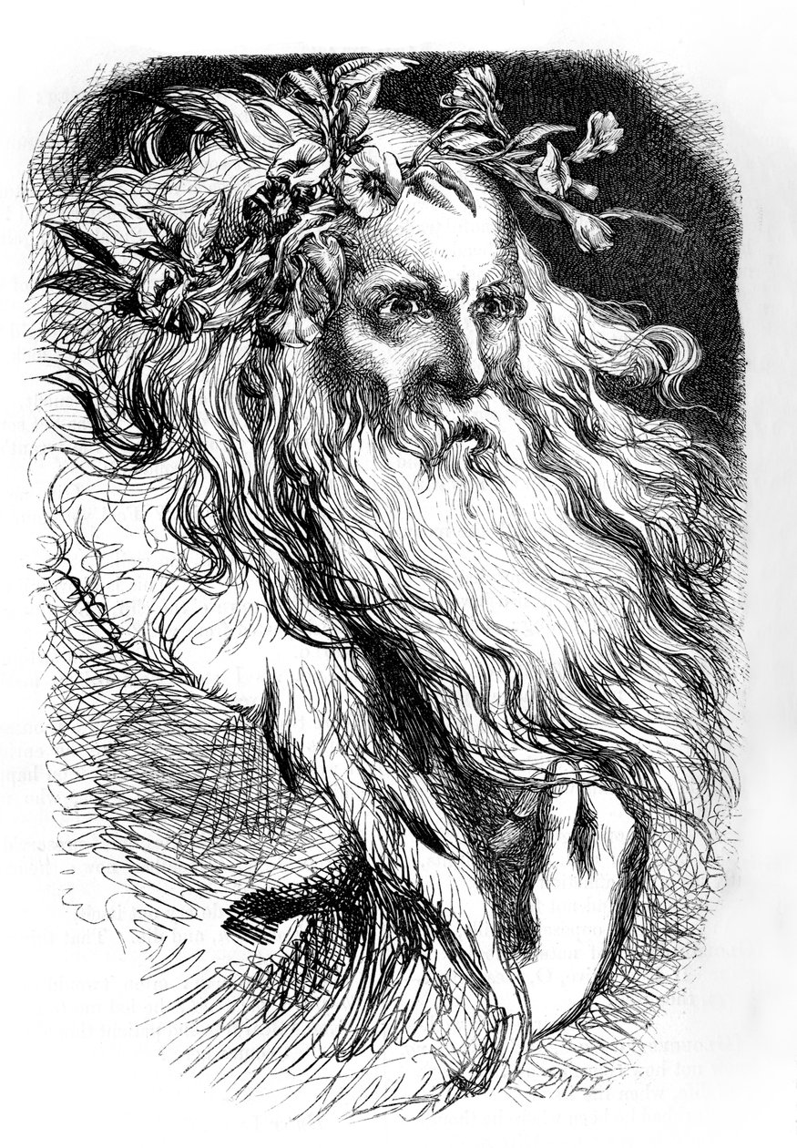 kong Lear av John (after) Gilbert