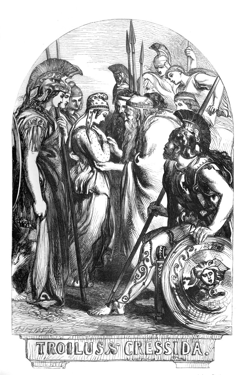 Troilus and Cressida av John (after) Gilbert
