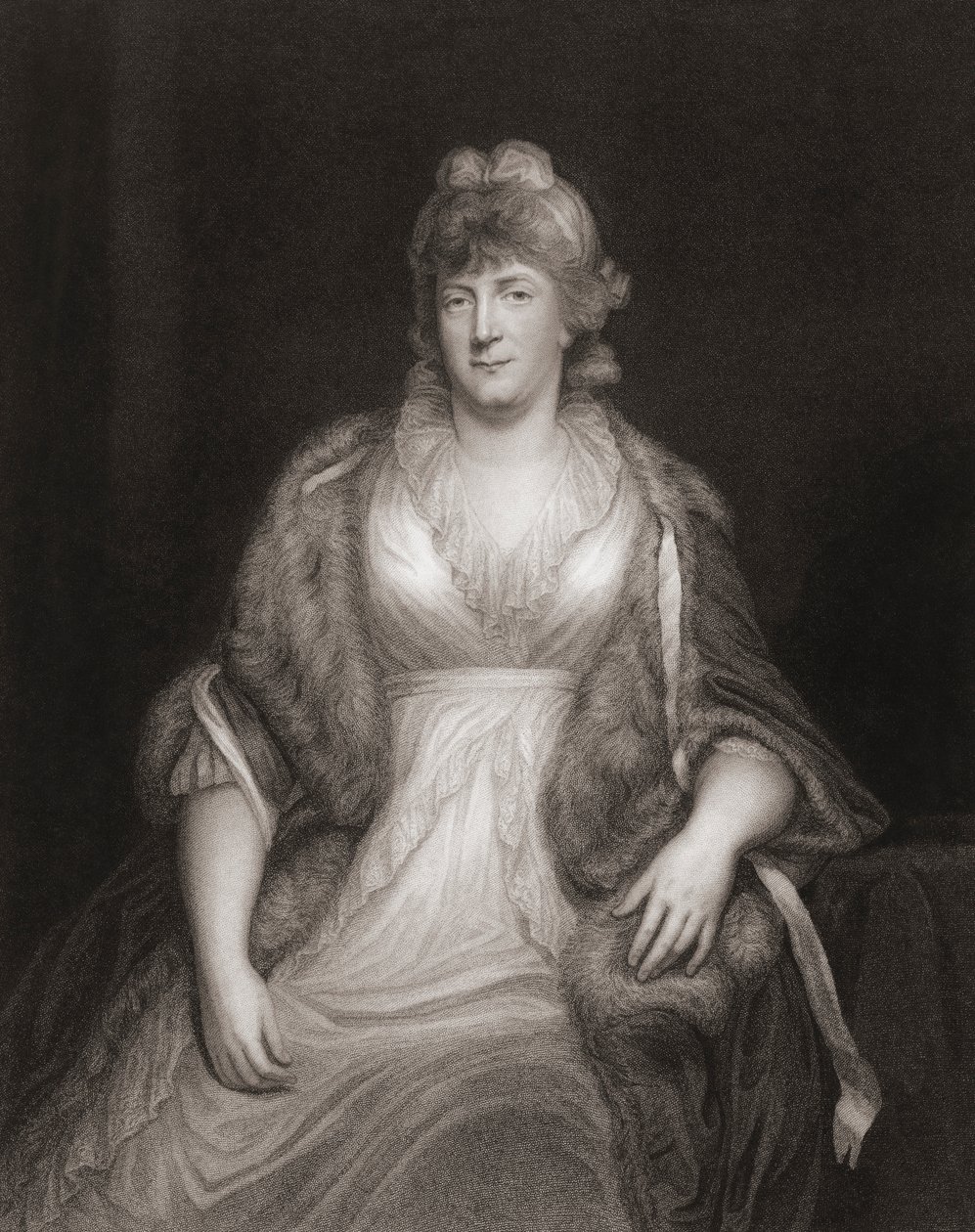 Prinsesse Wilhelmina av Preussen. Portrett av John (after) Hoppner