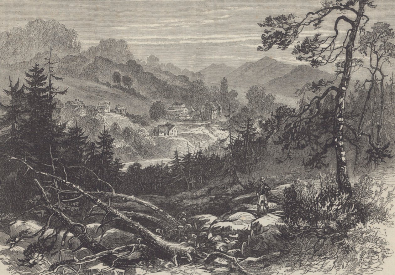 Canadian Frontierland (litho) av Walter Charles Mills