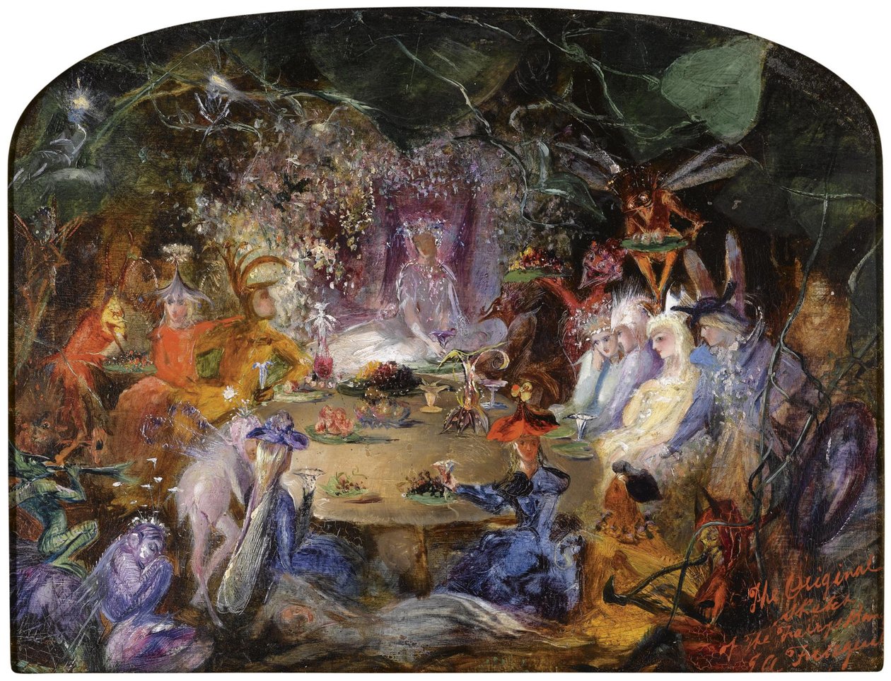The Fairys Bankett, ca. 1858 av John Anster Fitzgerald