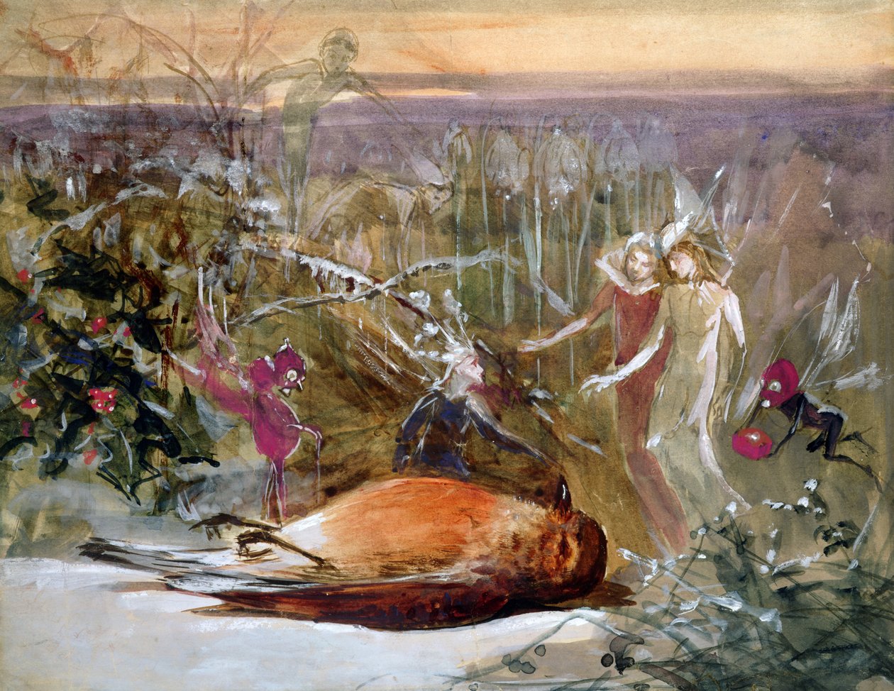 Hvem drepte Cock Robin av John Anster Fitzgerald