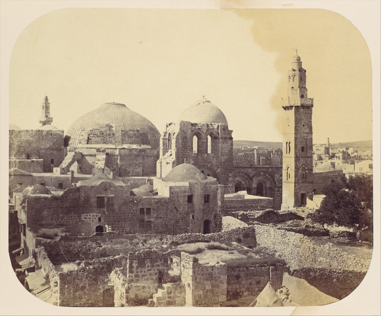 Den hellige gravs kuppel, Jerusalem, 1860-tallet. av John Anthony