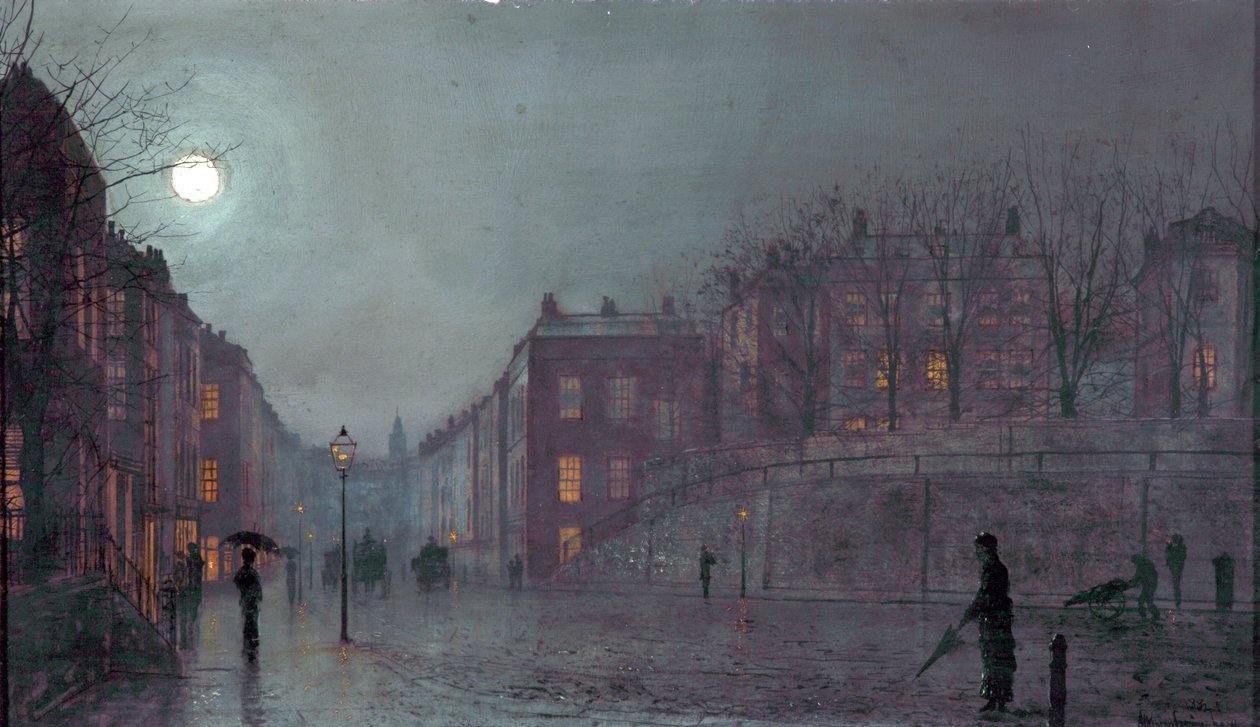 En utsikt over Hampstead, London, 1882 av John Atkinson Grimshaw