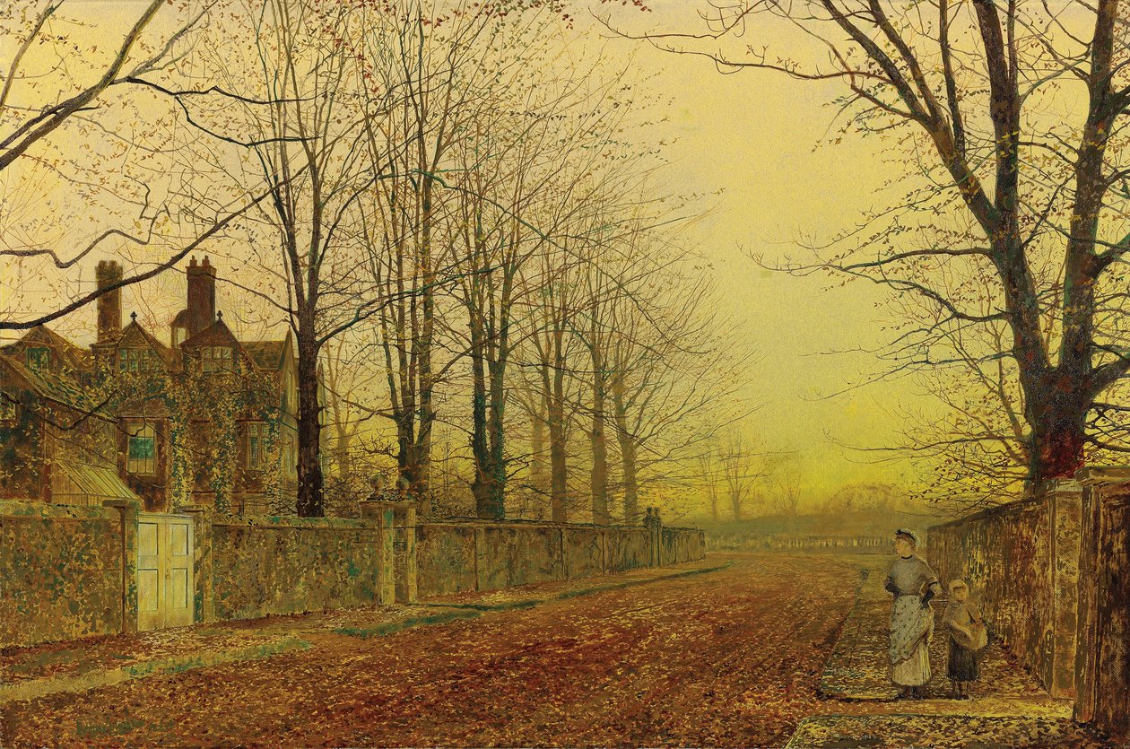 Høst herlighet, 1887 av John Atkinson Grimshaw