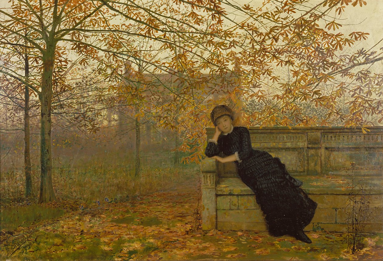 Høst angrer, 1882 av John Atkinson Grimshaw