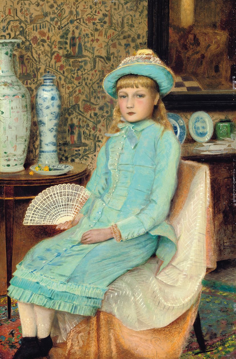 Blue Belle, 1877 av John Atkinson Grimshaw