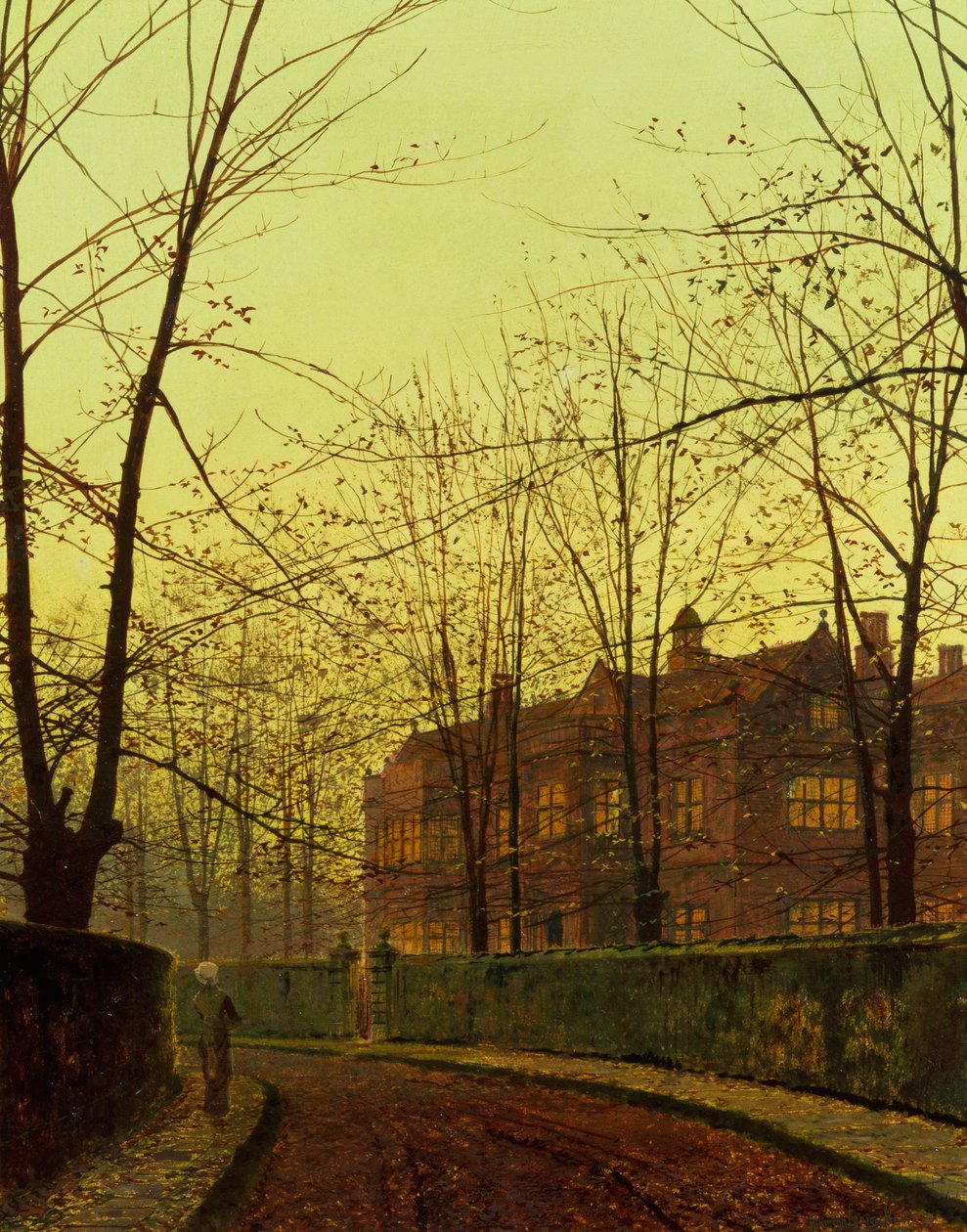 Golden Autumn (olje på lerret) av John Atkinson Grimshaw
