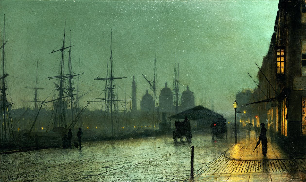 Humber Dockside, Hull, 1882 av John Atkinson Grimshaw