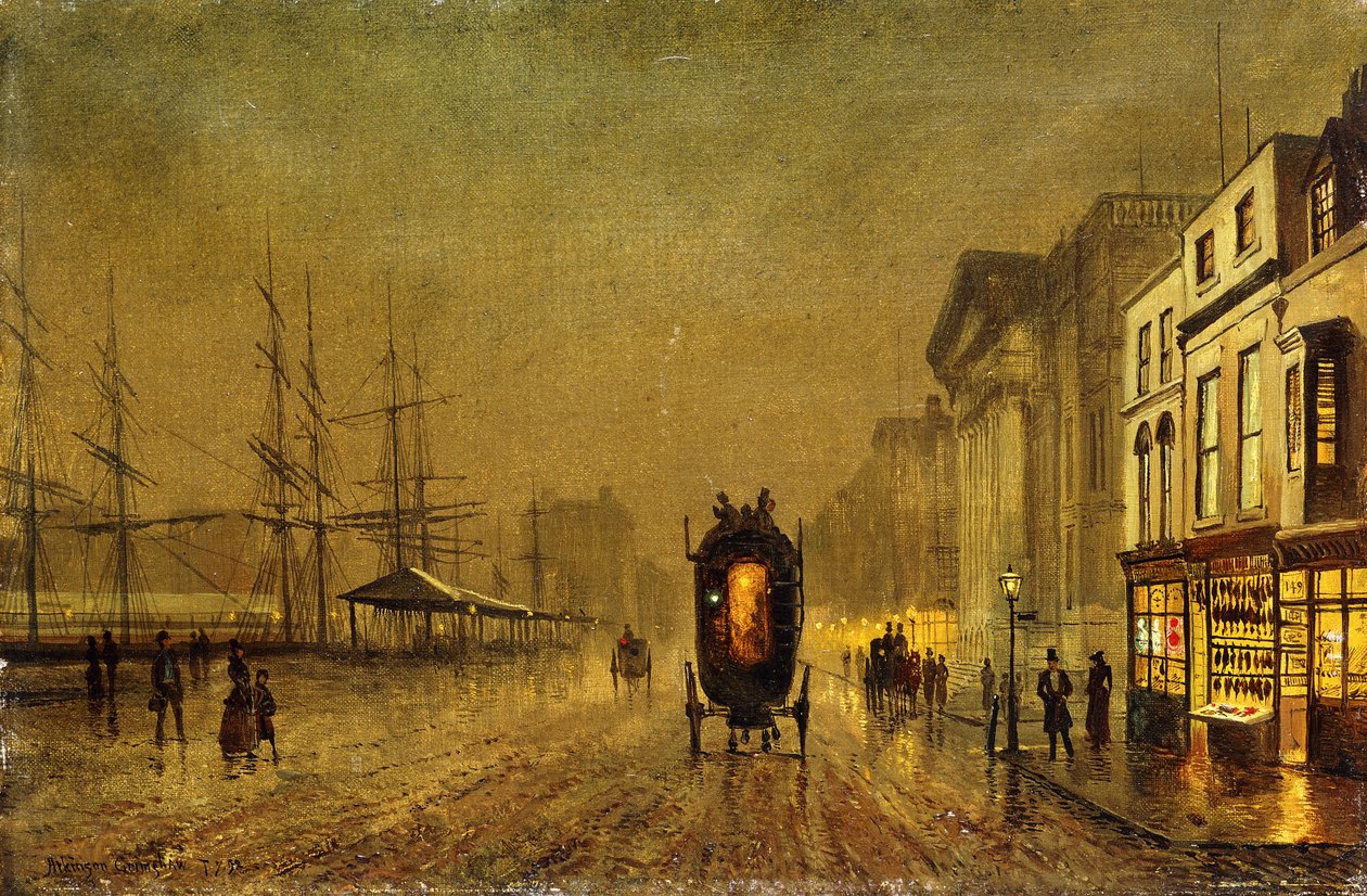 Liverpool Docks, av John Atkinson Grimshaw