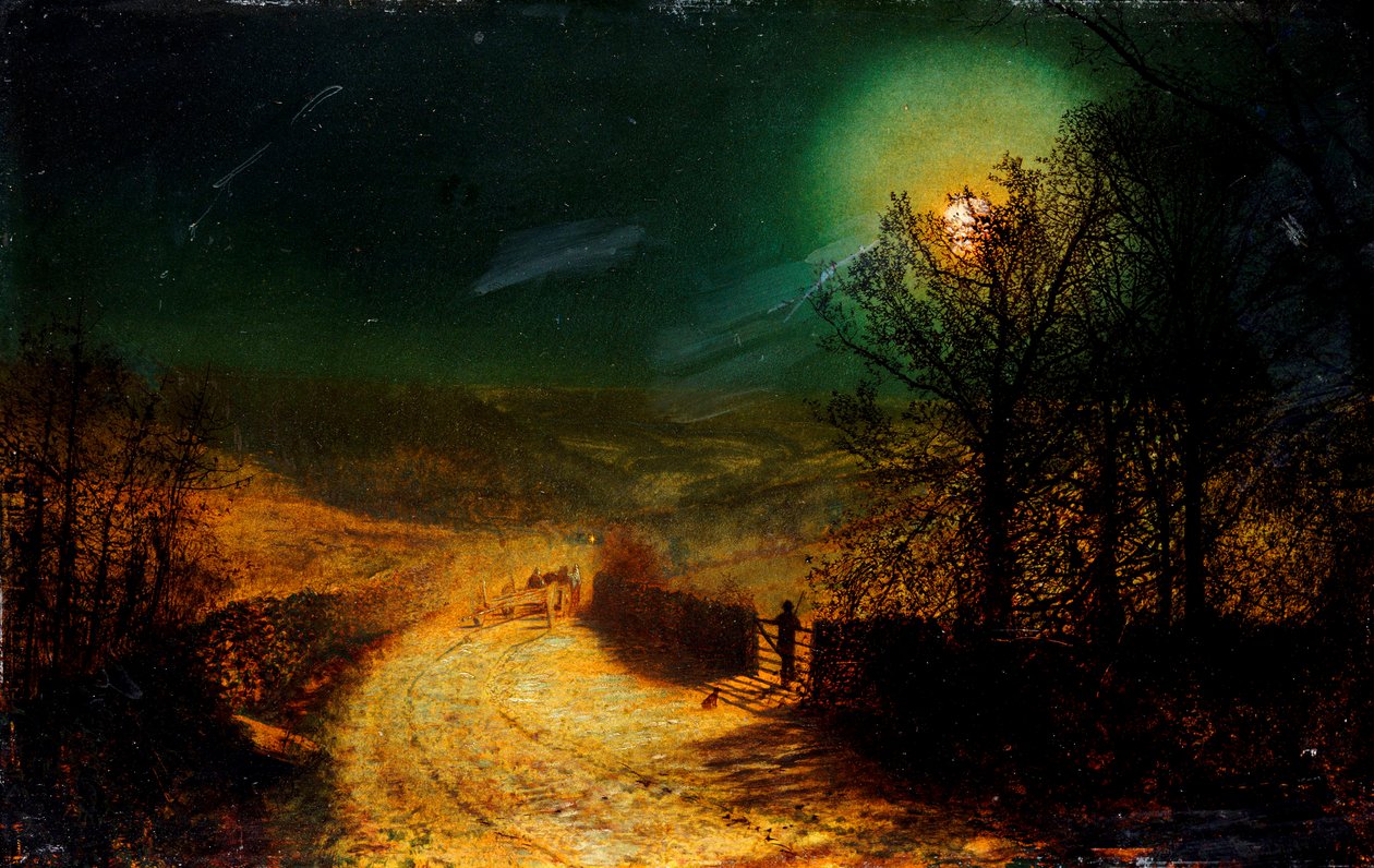Nær Bolton Abbey, 1876 av John Atkinson Grimshaw