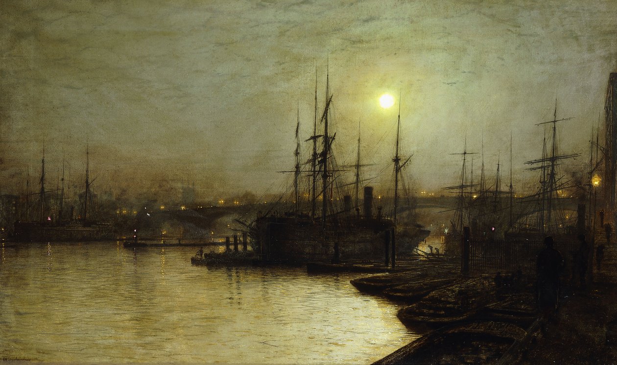 Night Toil, Billingsgate Wharf, av John Atkinson Grimshaw