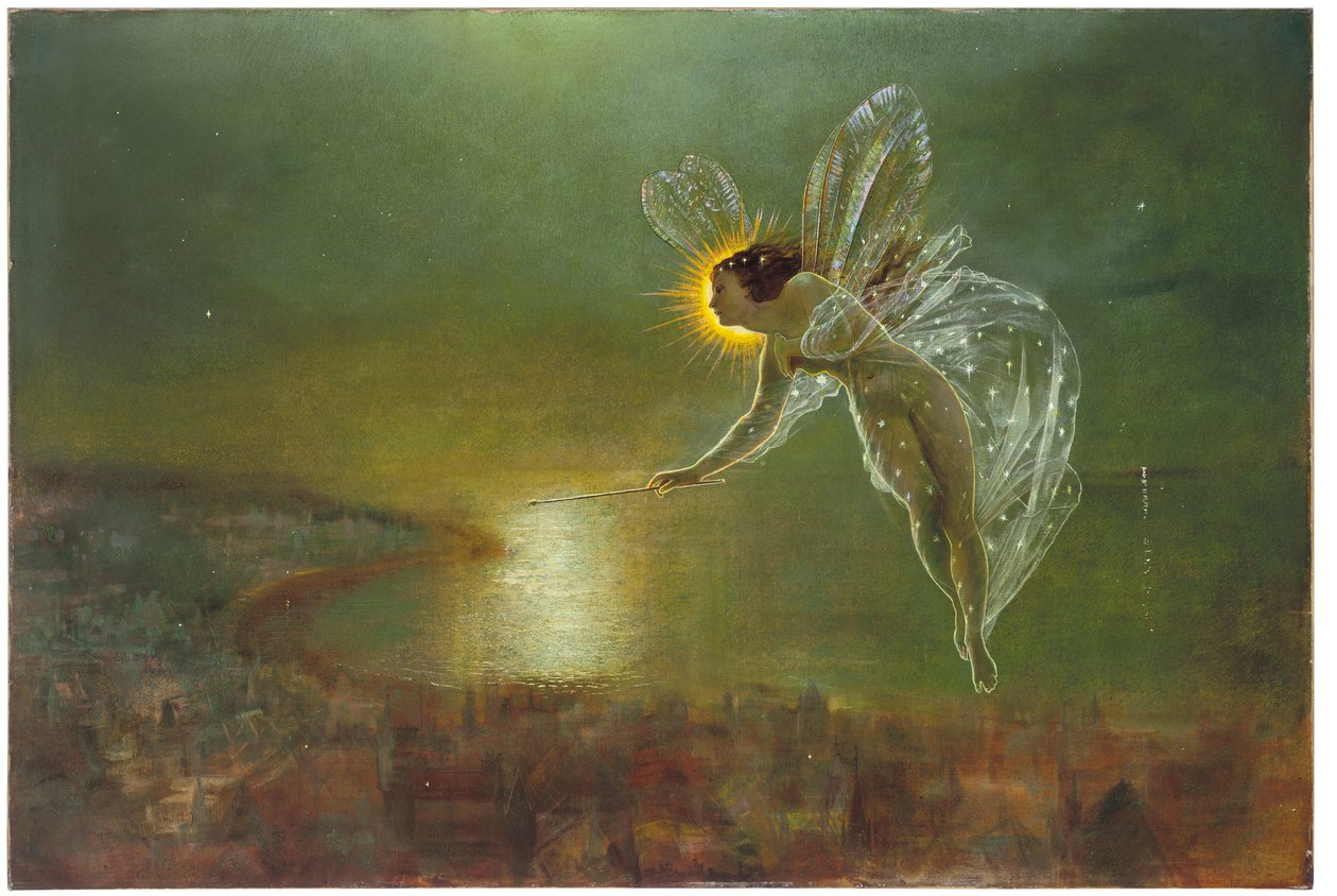 Nattens ånd, 1879 av John Atkinson Grimshaw