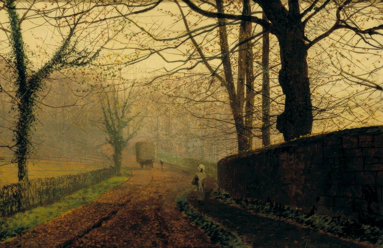 Stapleton Park, nær Pontefract, Leeds av John Atkinson Grimshaw