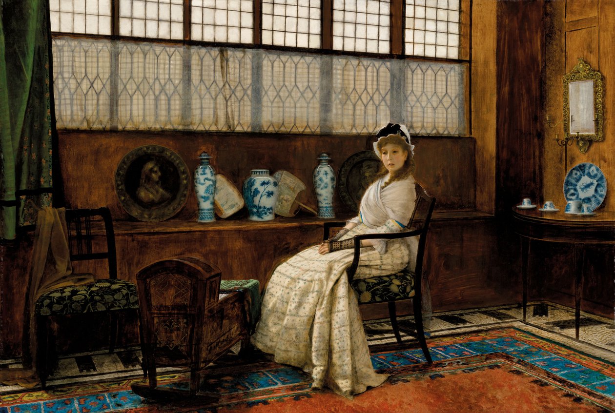 The Cradle Song, 1878. av John Atkinson Grimshaw