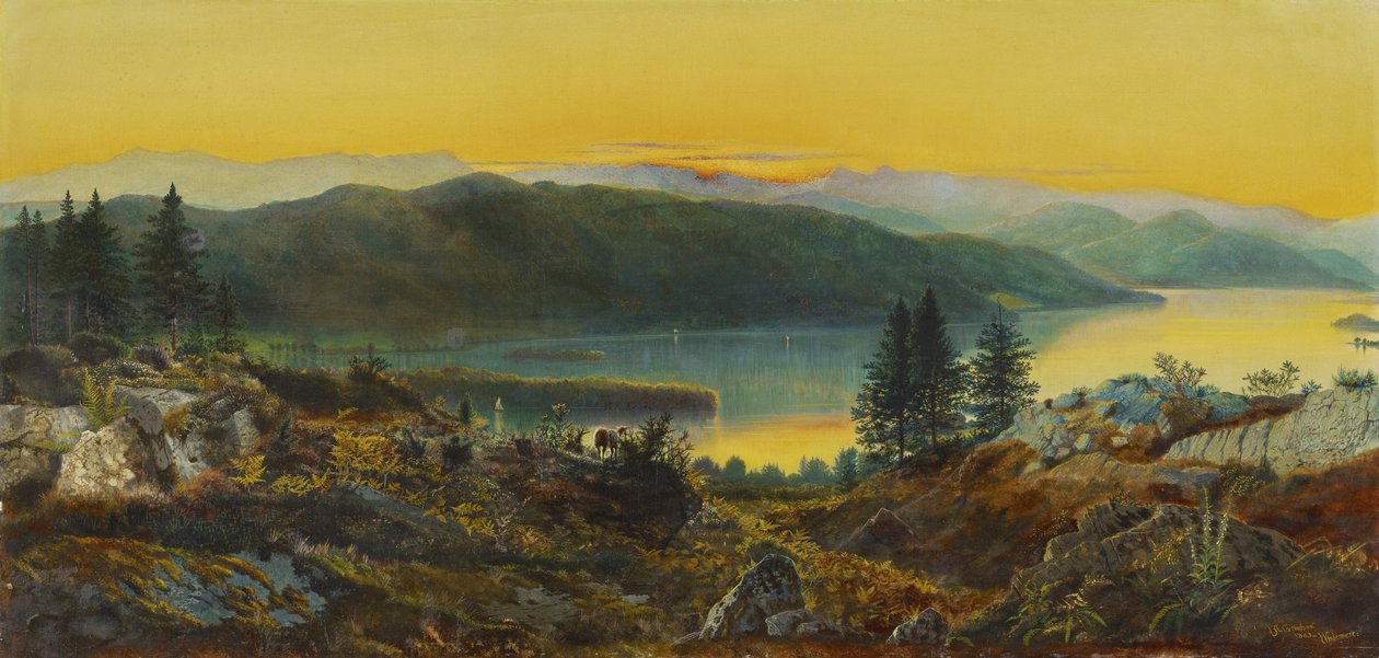 Windermere, 1863 av John Atkinson Grimshaw