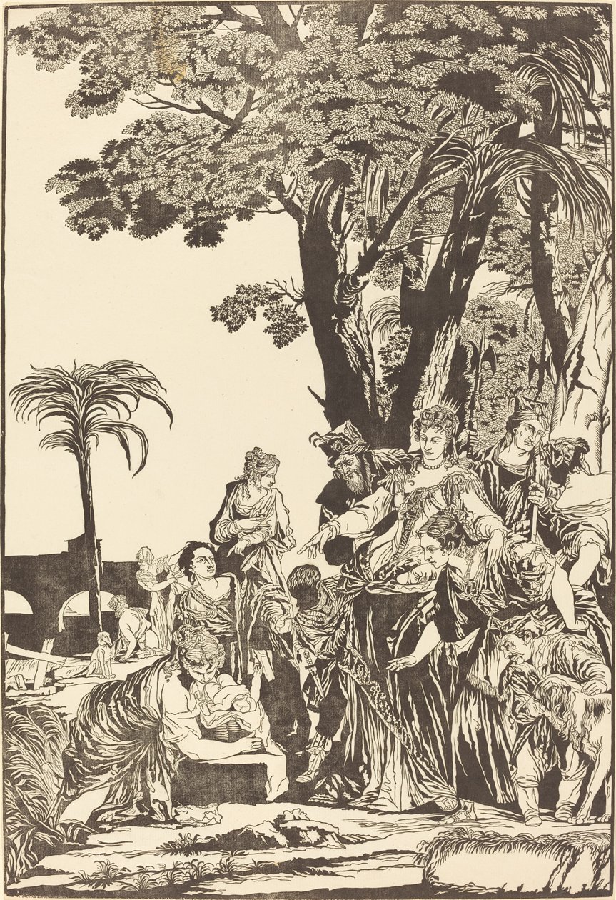 Funnet av Moses av John Baptist Jackson after Veronese