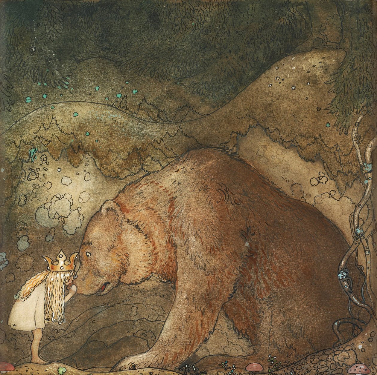 Stakkars lille bjørn!, 1912 av John Bauer