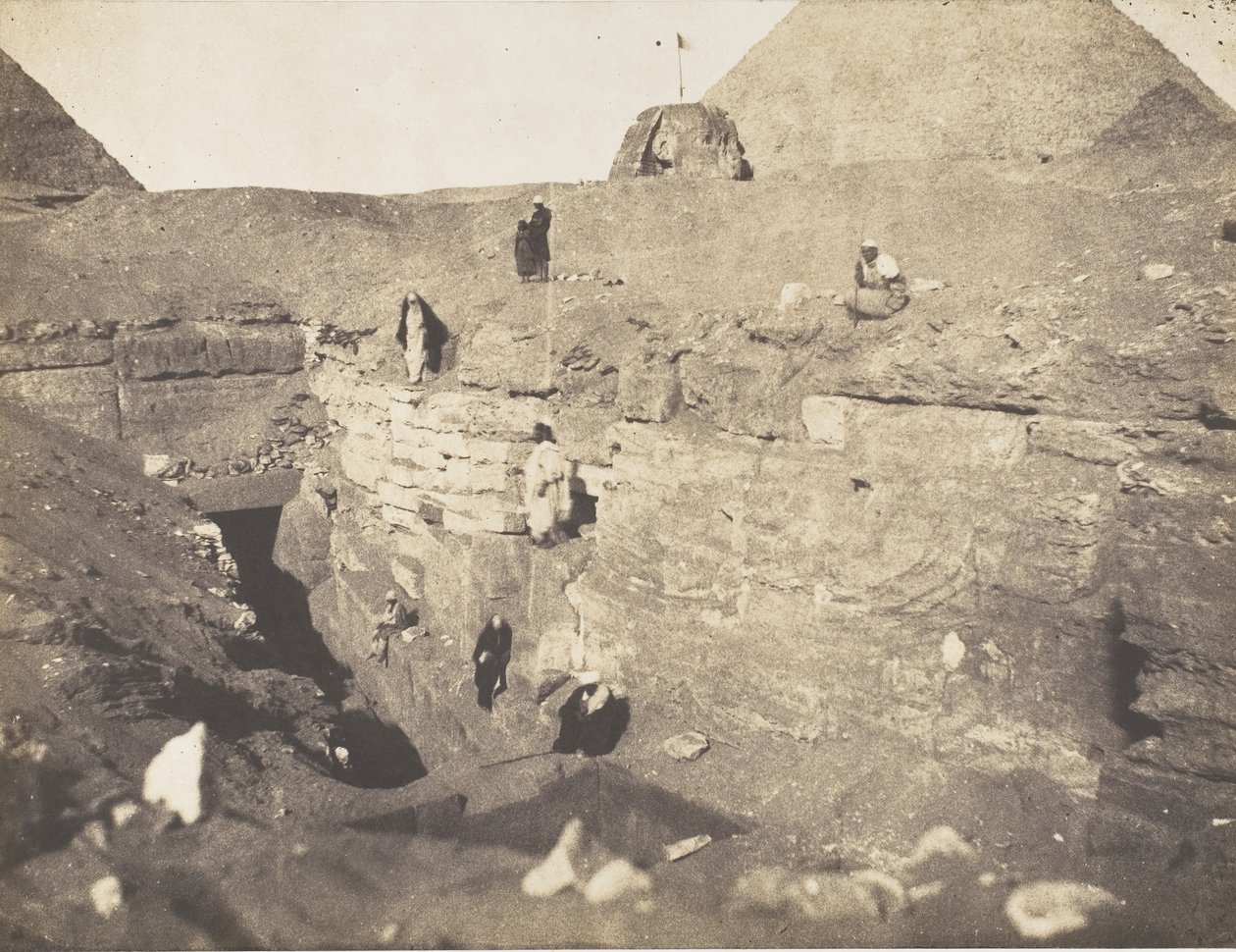 Utgravninger nær Sfinxen, 1853. av John Beasley Greene